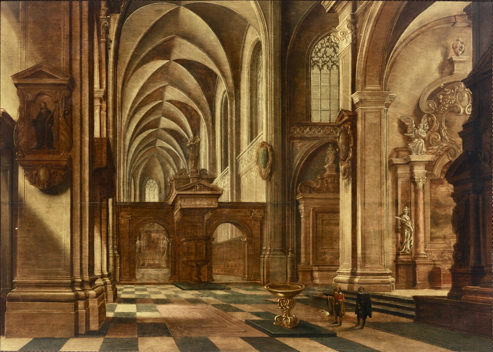 A Catholic church interior