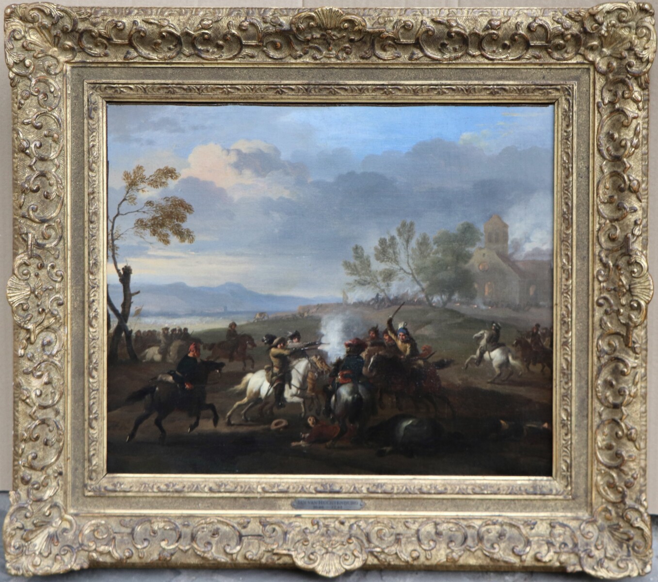 A cavalry skirmish