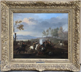 A cavalry skirmish