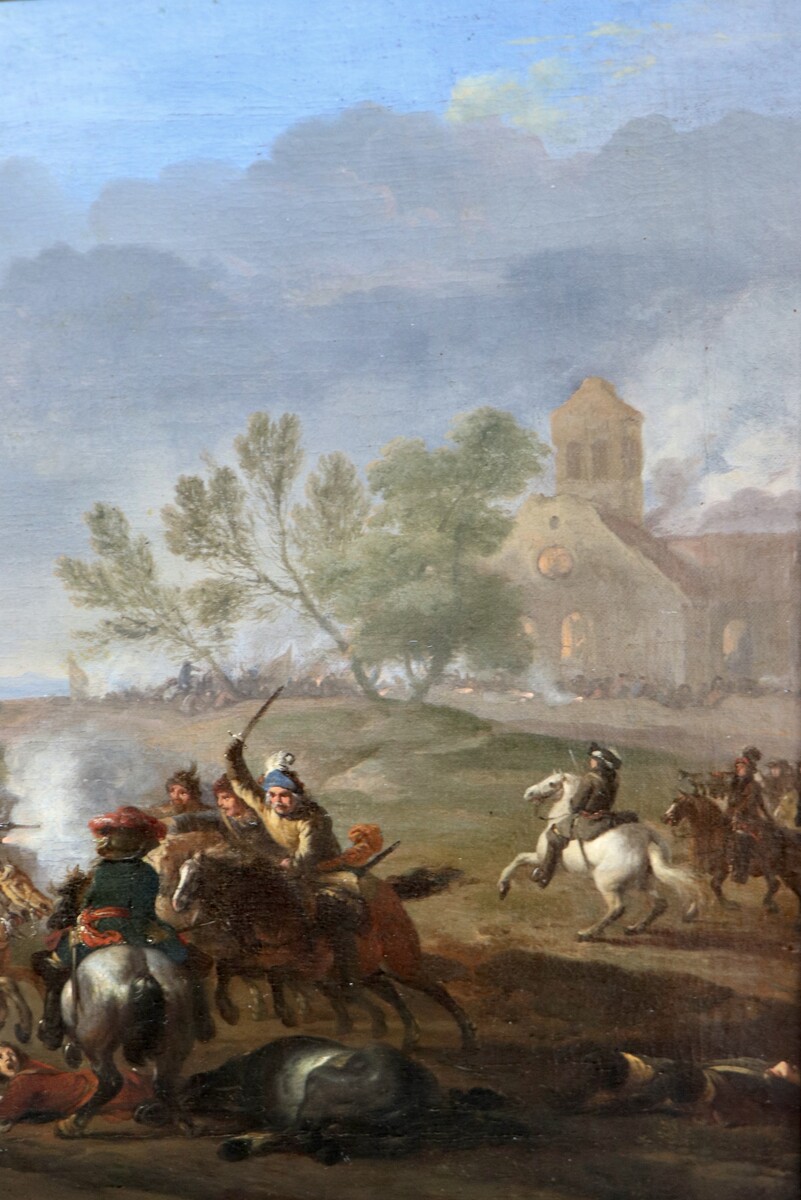 A cavalry skirmish