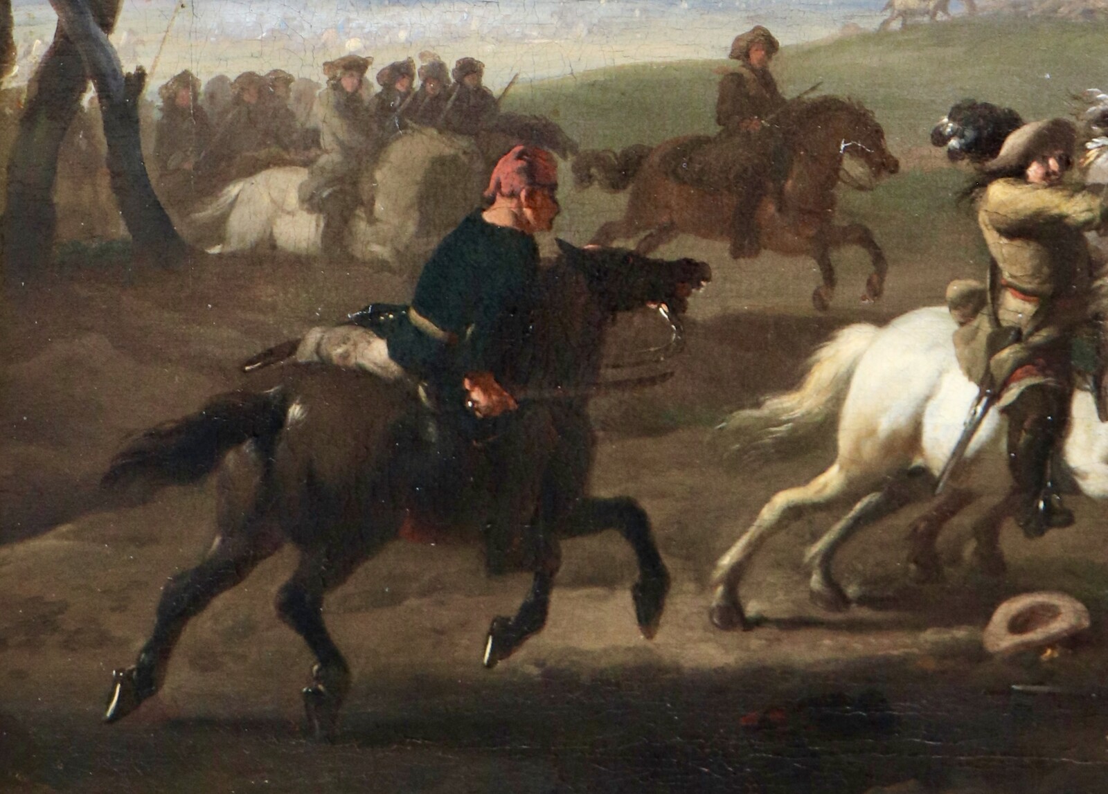 A cavalry skirmish