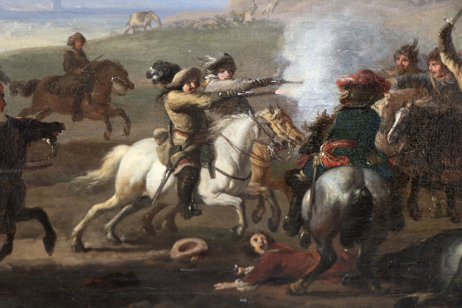 A cavalry skirmish
