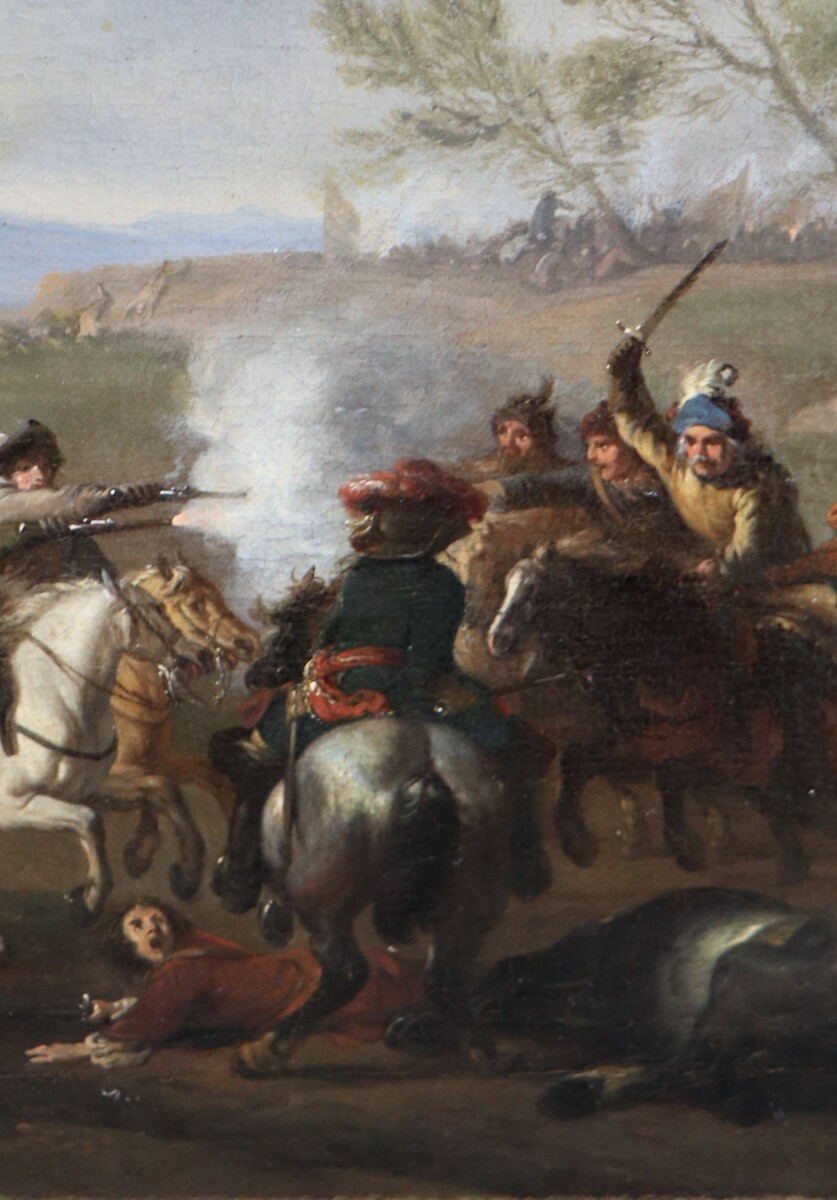 A cavalry skirmish