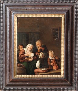 A mother breastfeeding a baby