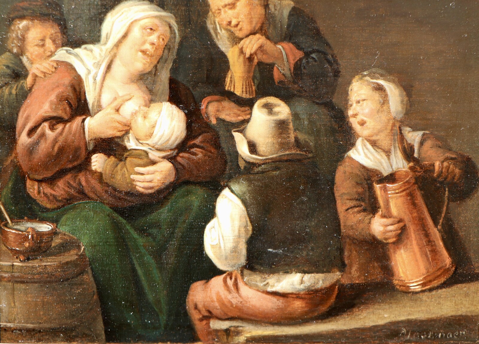 A mother breastfeeding a baby