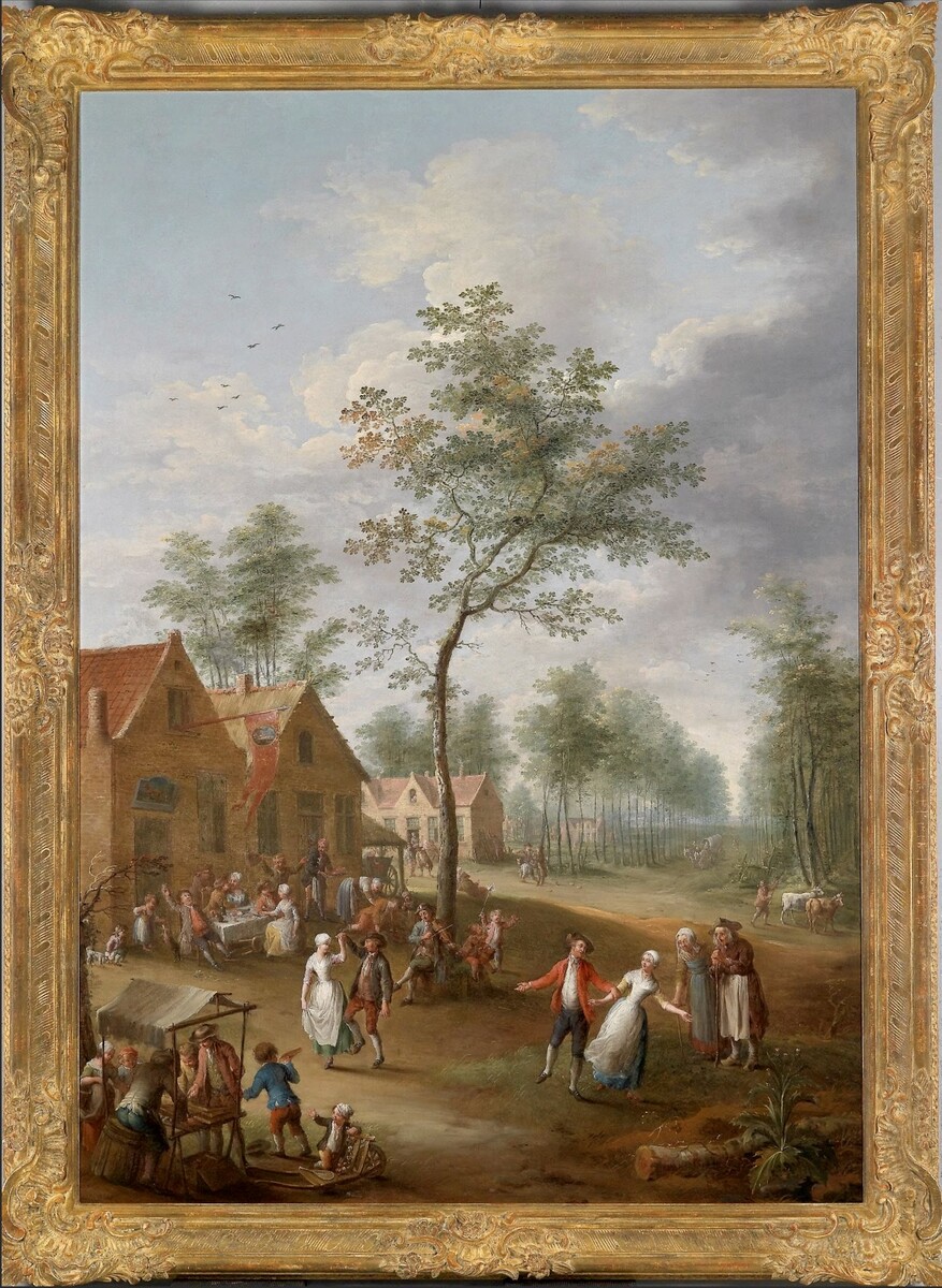 A pair of bucolic salon paintings