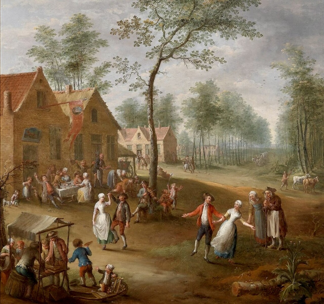 A pair of bucolic salon paintings