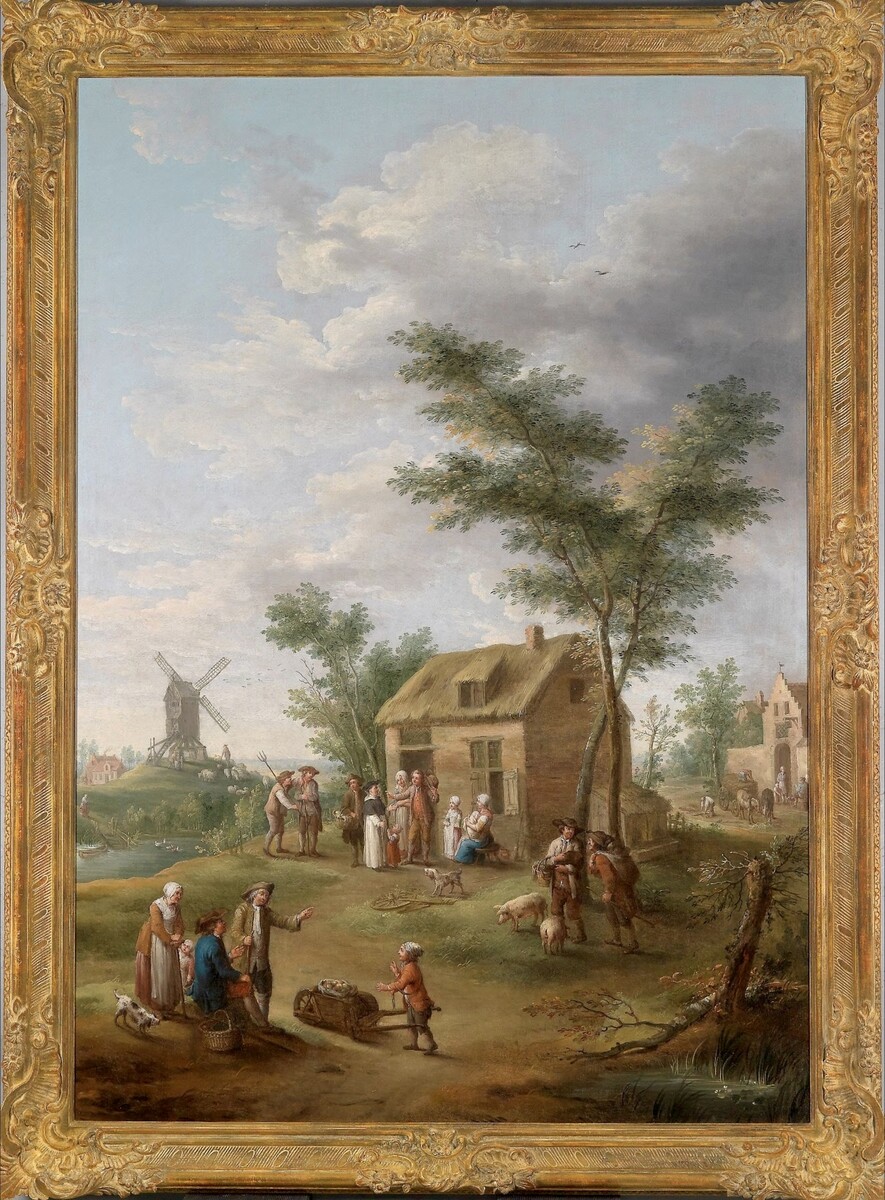 A pair of bucolic salon paintings