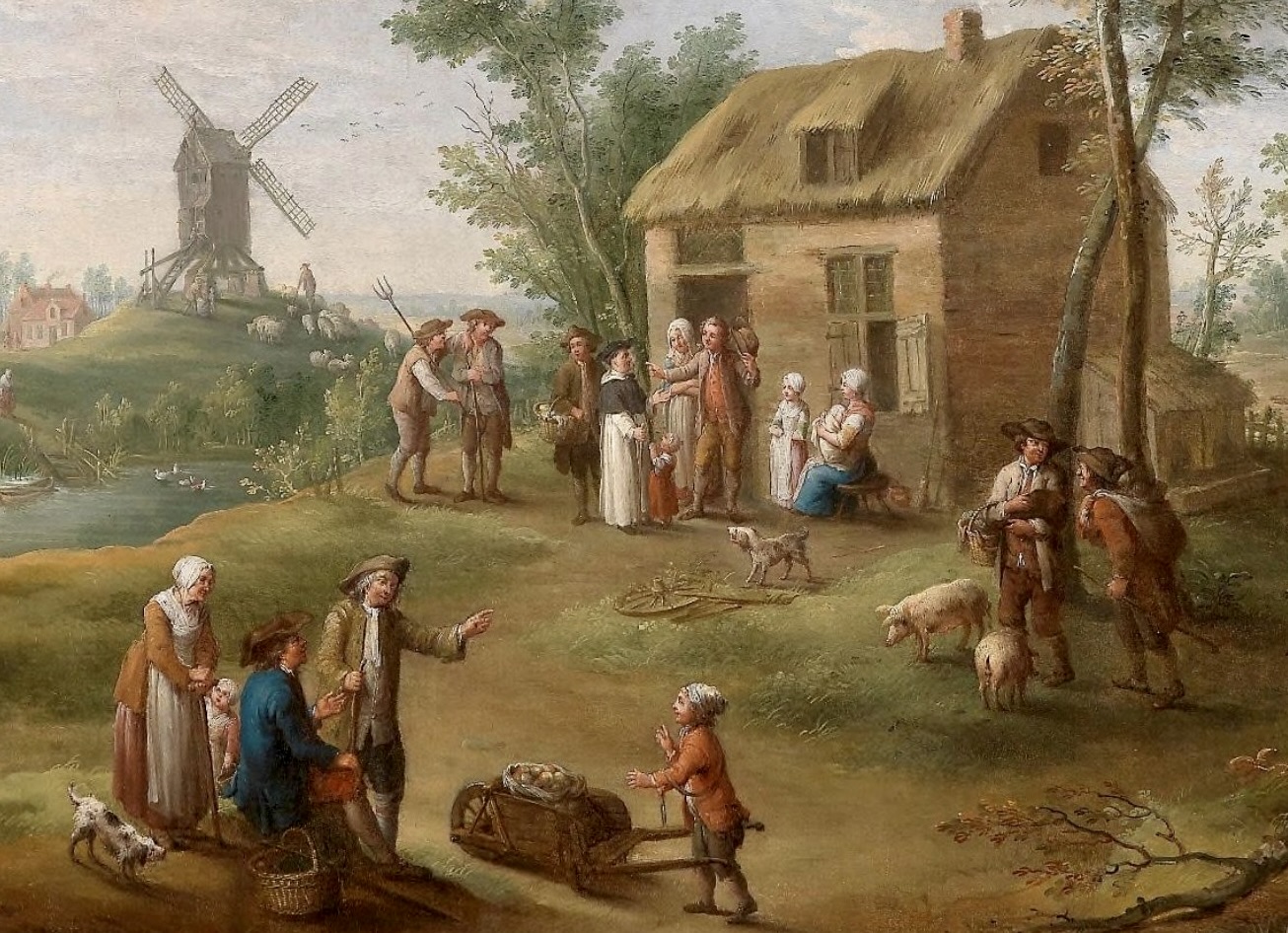 A pair of bucolic salon paintings