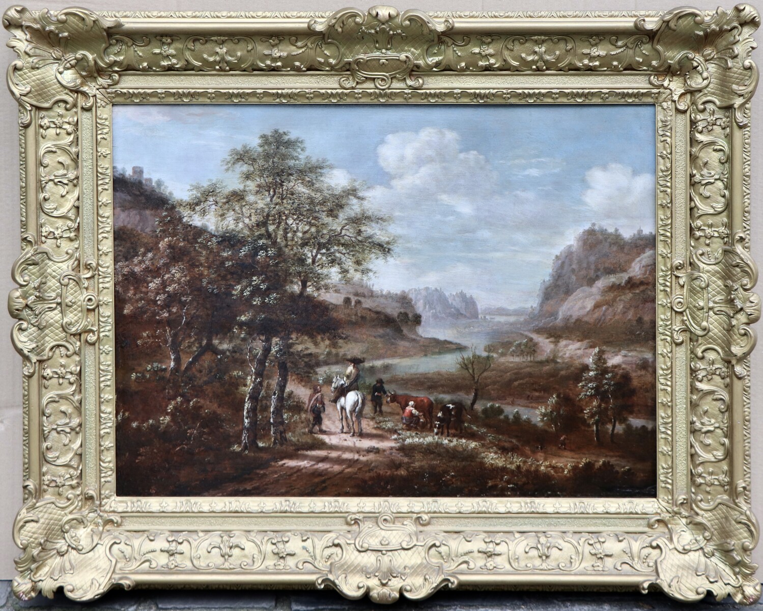 A panoramic Rhine landscape