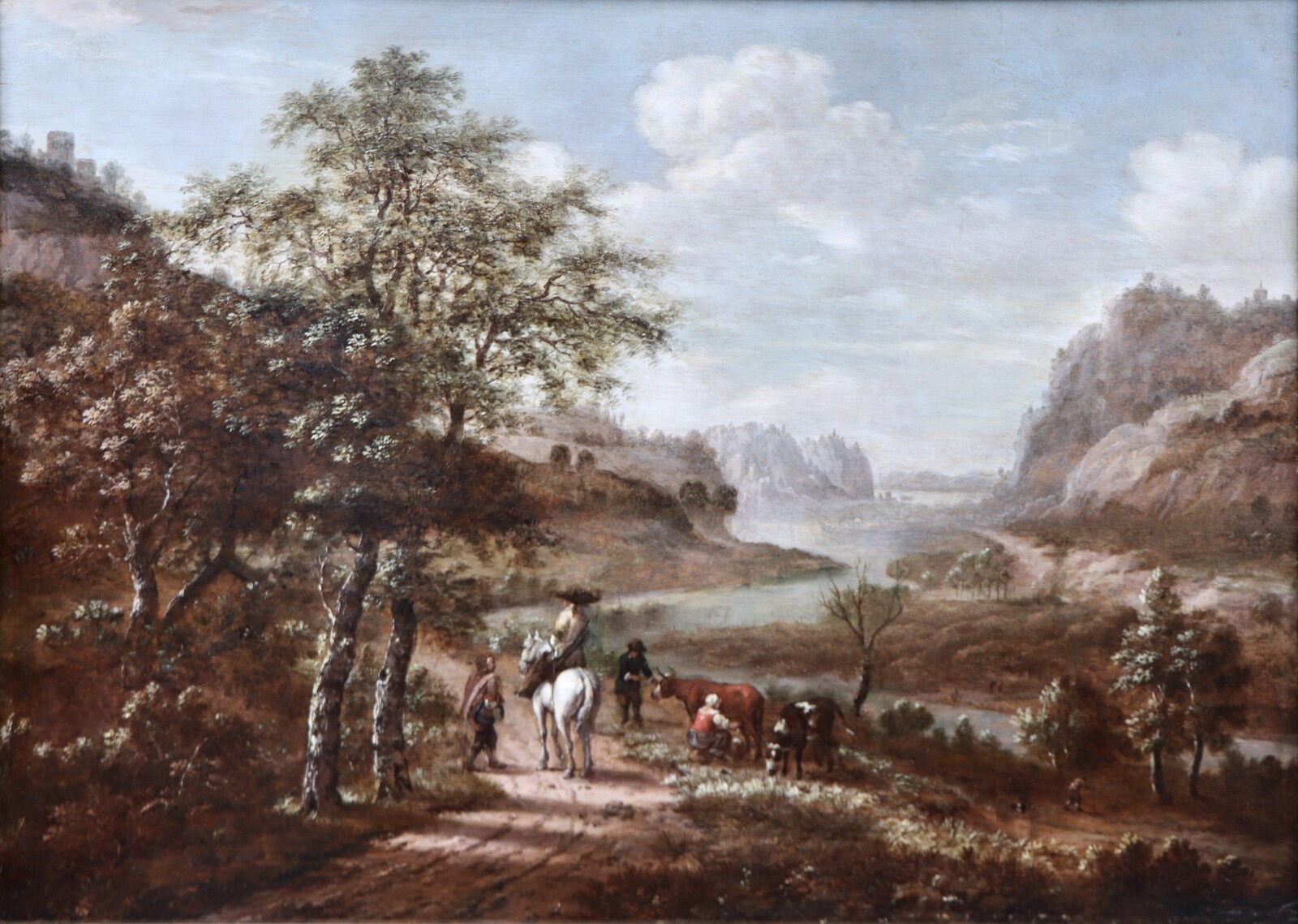 A panoramic Rhine landscape