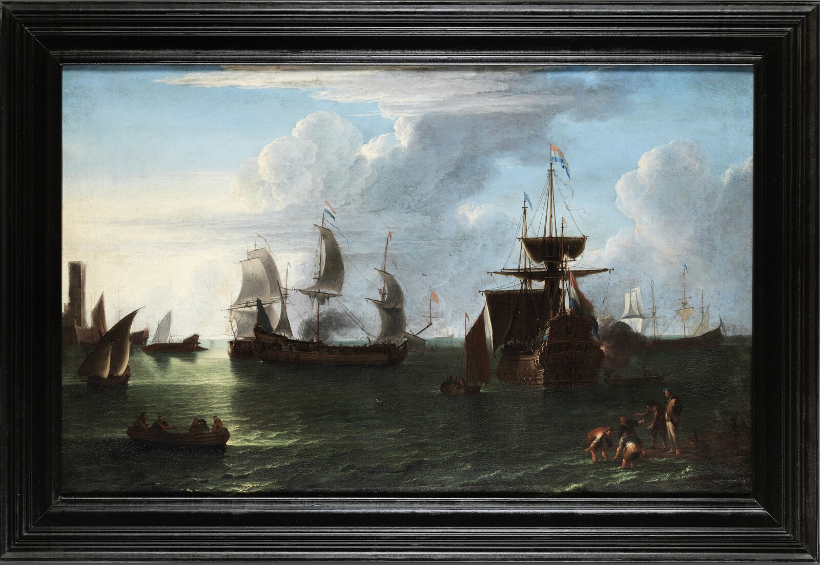 An Italianate harbour scene