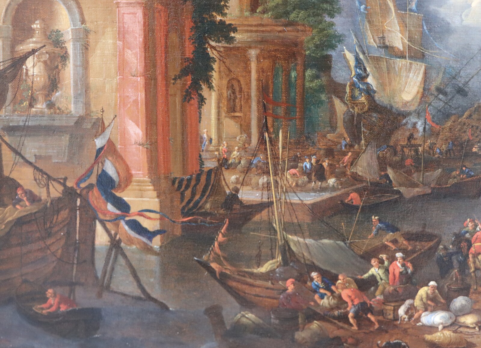 An Italianate harbour scene