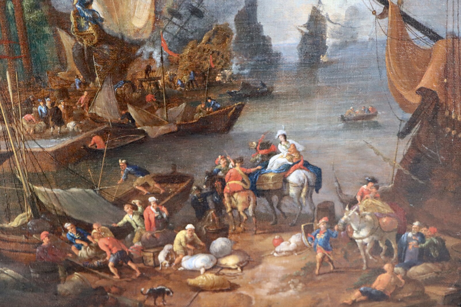 An Italianate harbour scene