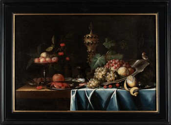 An opulent fruit still life