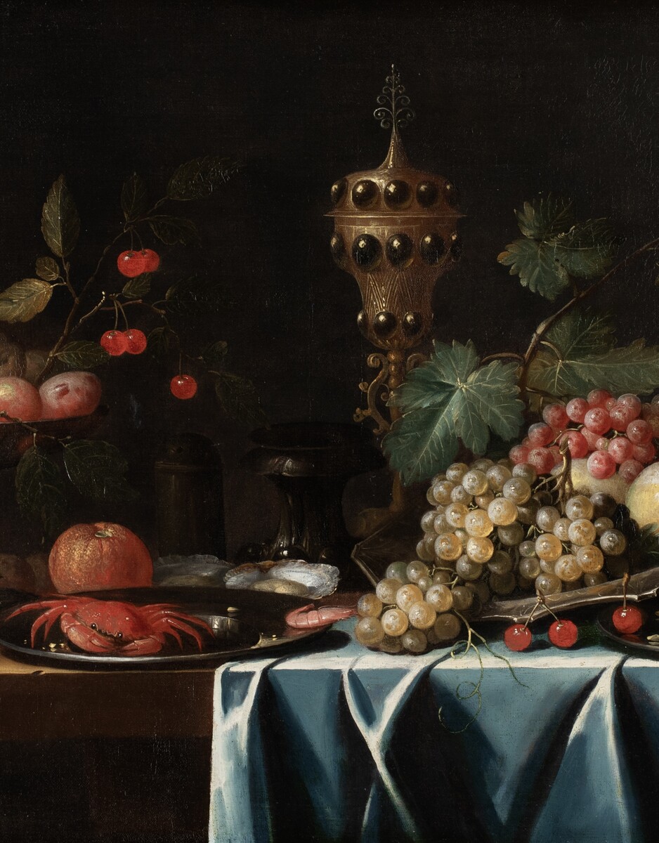 An opulent fruit still life