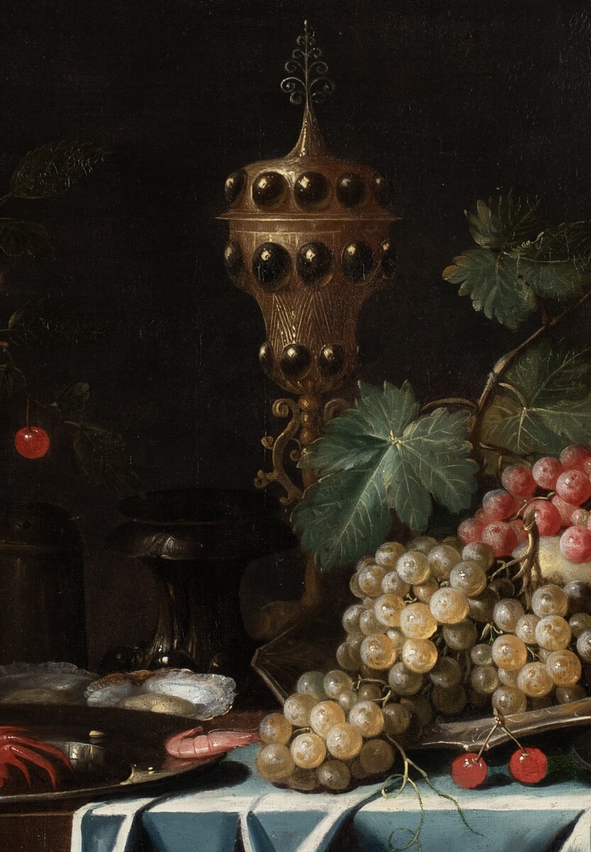 An opulent fruit still life