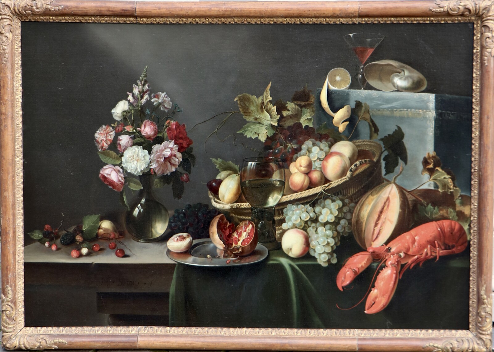 An ornate or Pronk still life