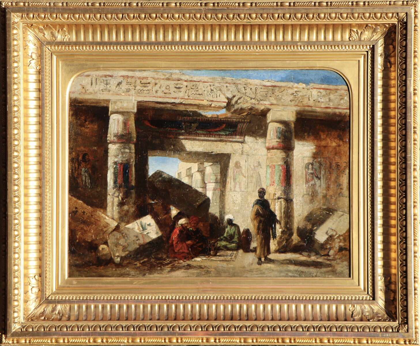 At the Temple of Medinet Habu, Egypt