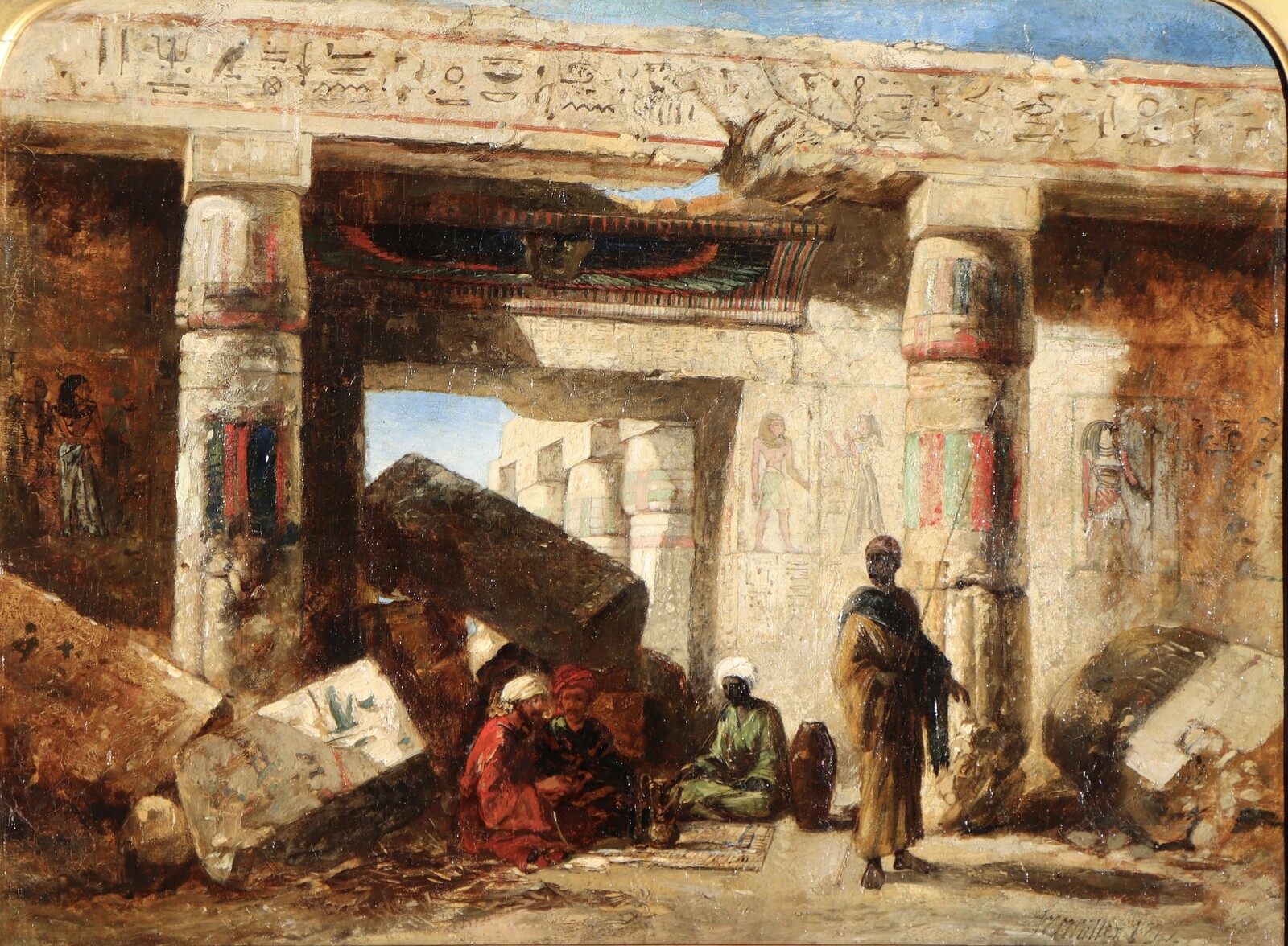 At the Temple of Medinet Habu, Egypt