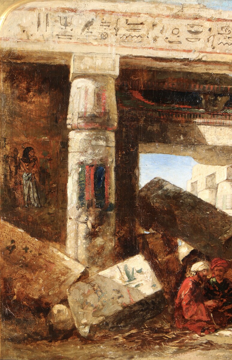 At the Temple of Medinet Habu, Egypt