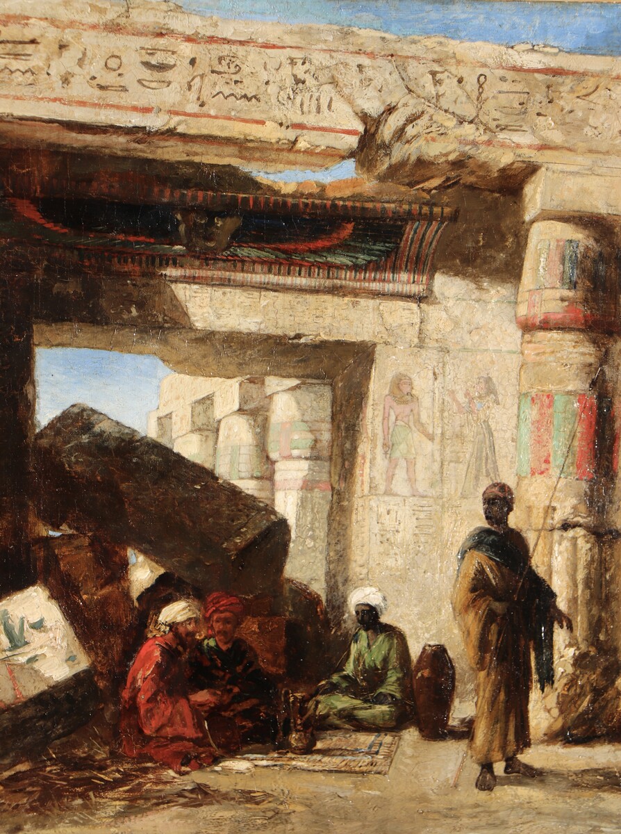 At the Temple of Medinet Habu, Egypt