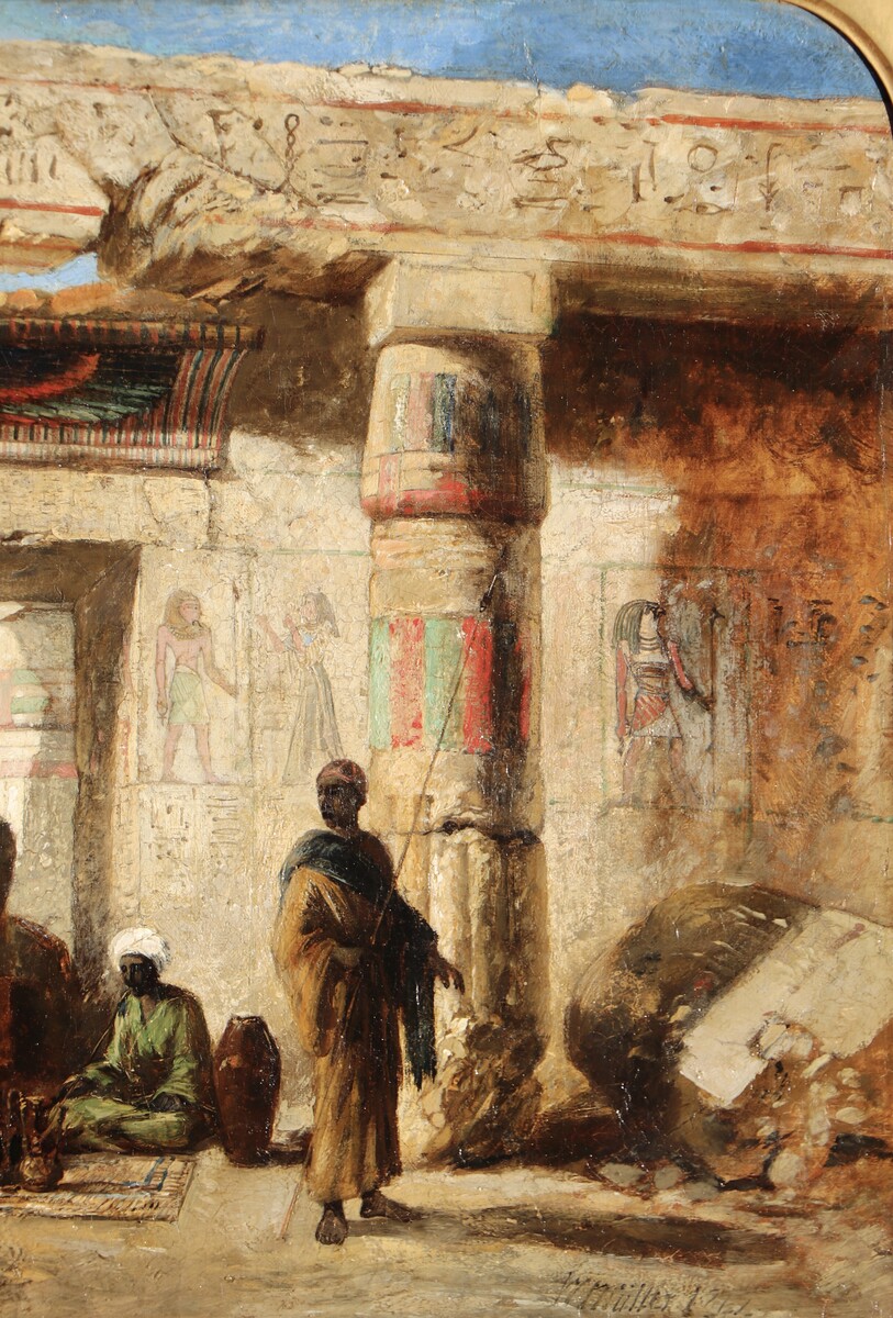 At the Temple of Medinet Habu, Egypt