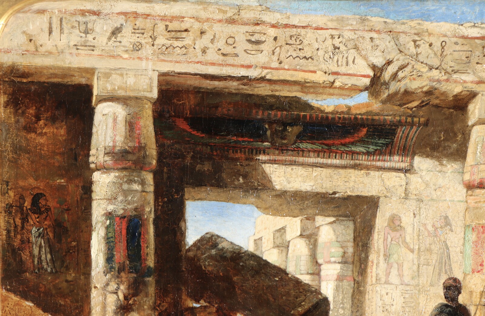 At the Temple of Medinet Habu, Egypt