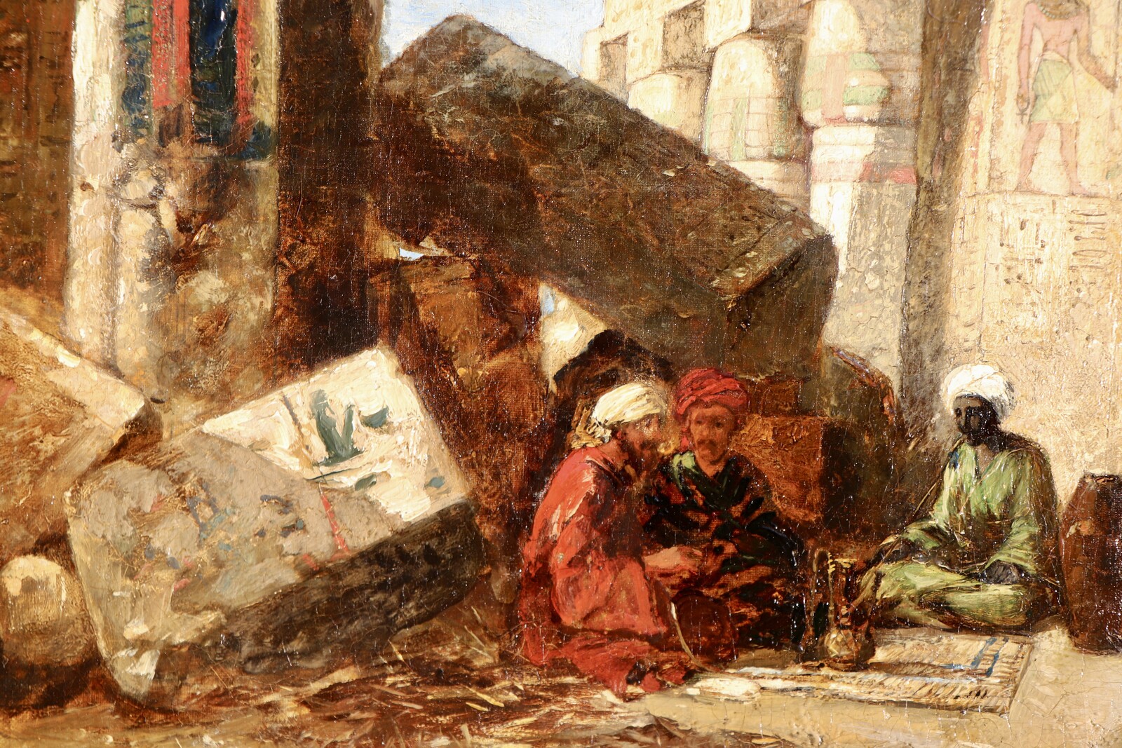 At the Temple of Medinet Habu, Egypt