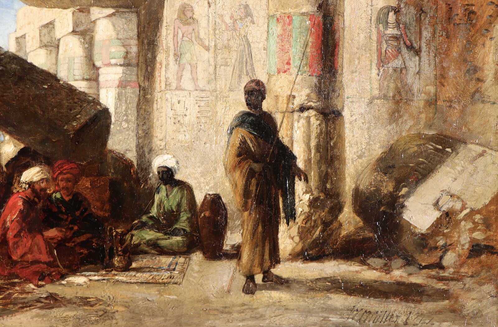 At the Temple of Medinet Habu, Egypt