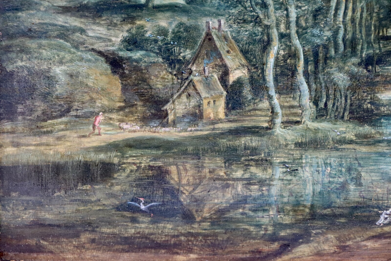 Bucolic Flemish river landscape