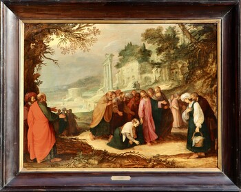 Christ healing a woman with an issue of blood