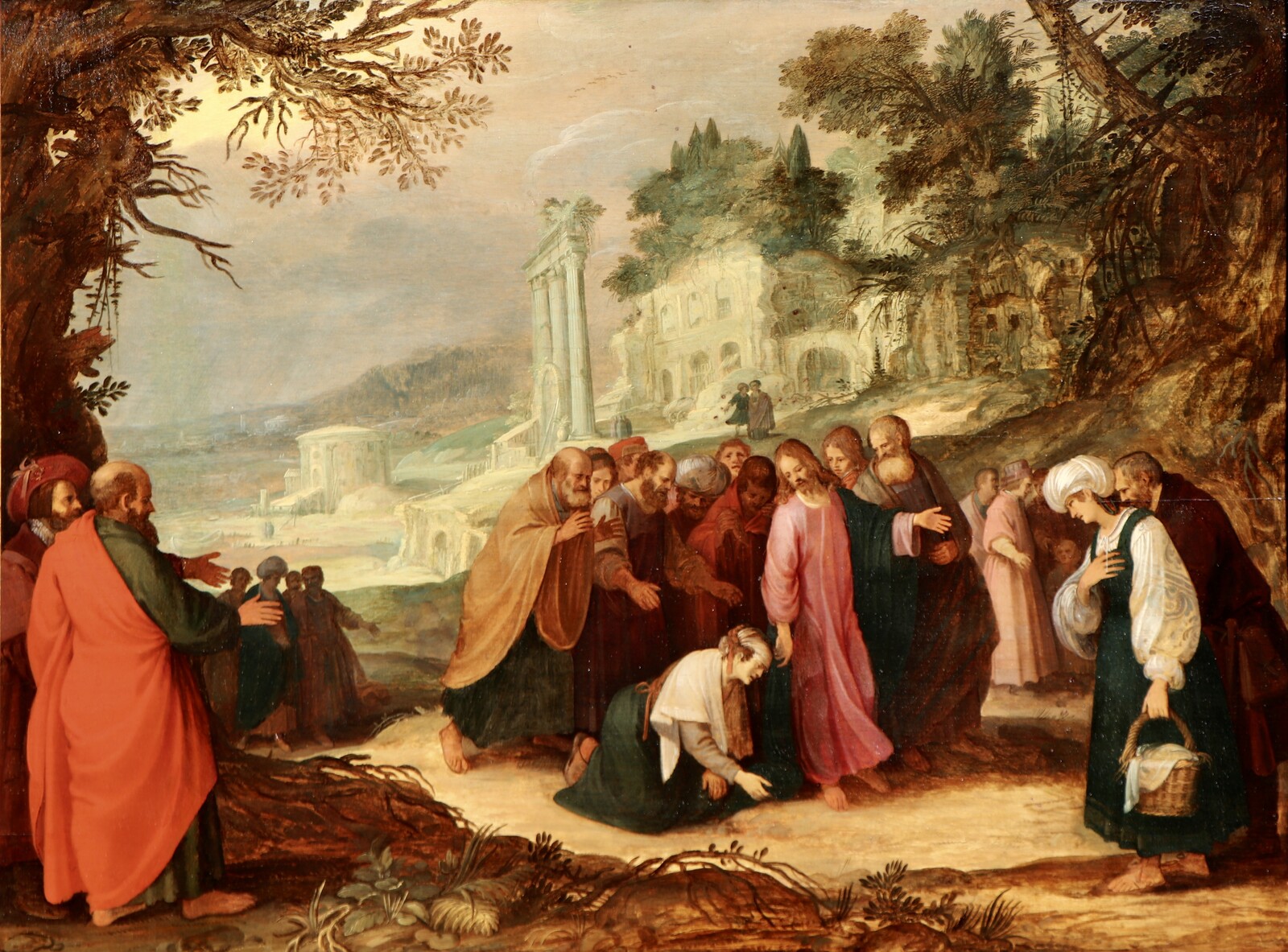 Christ healing a woman with an issue of blood