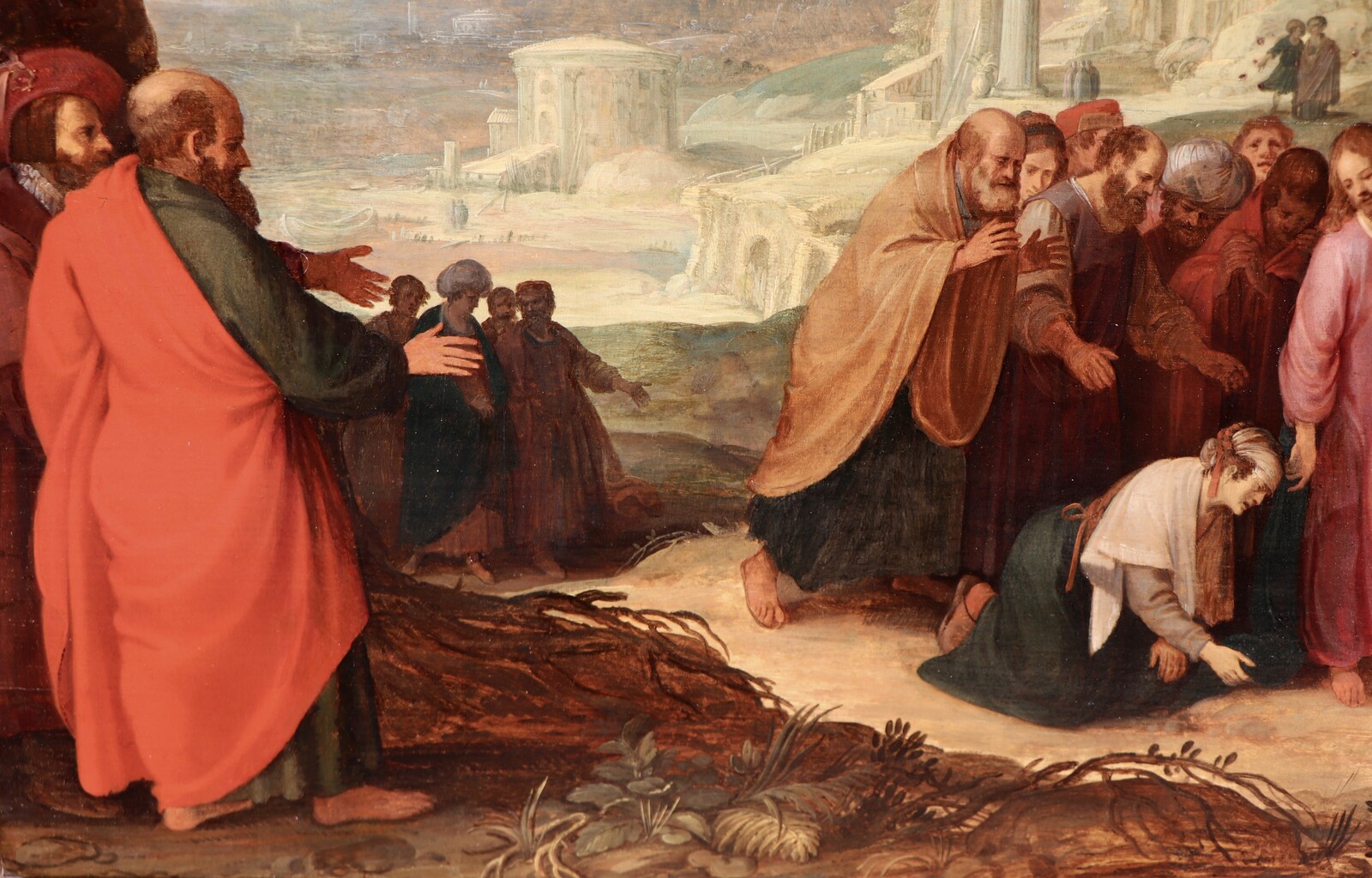 Christ healing a woman with an issue of blood