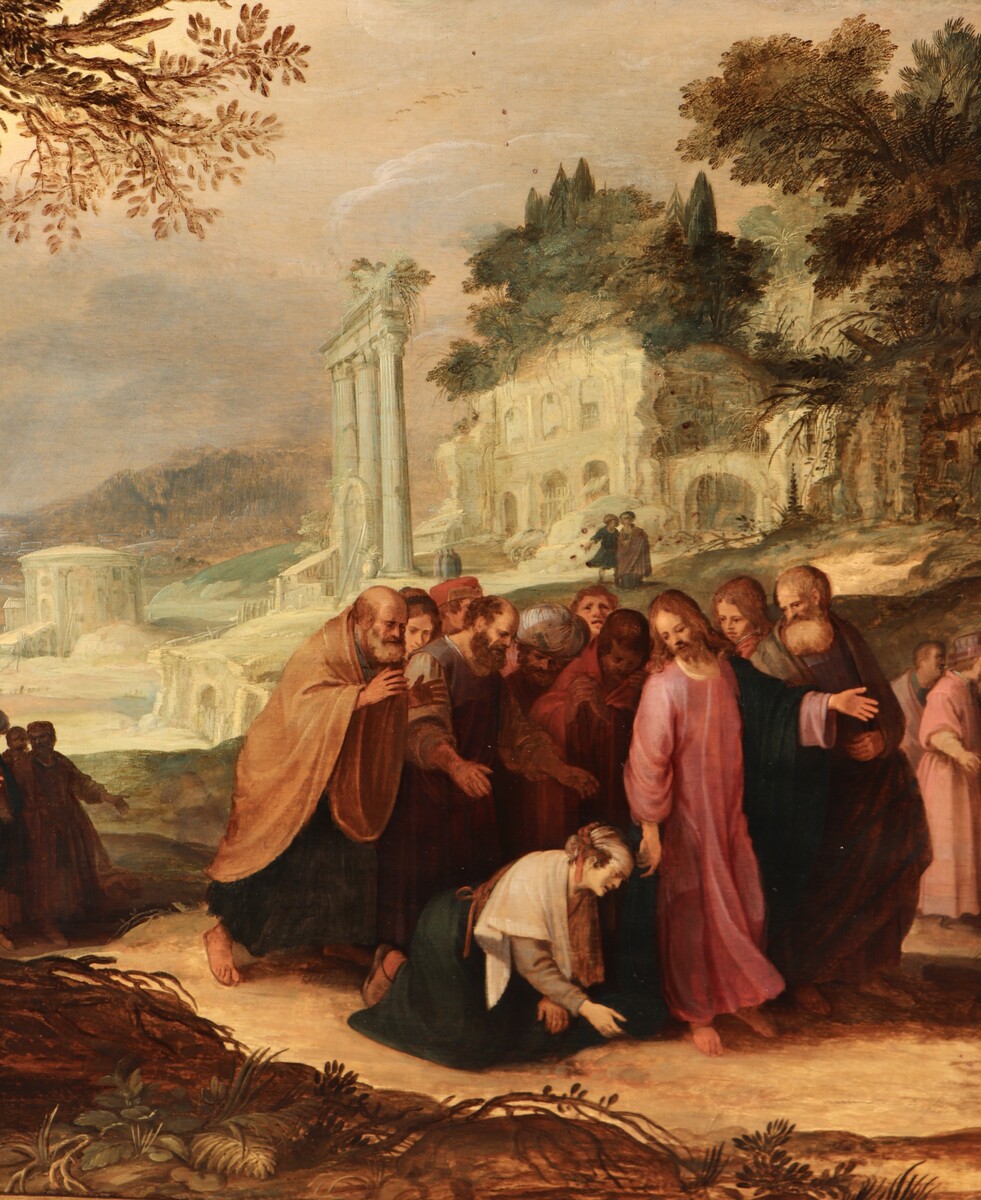 Christ healing a woman with the issue of blood