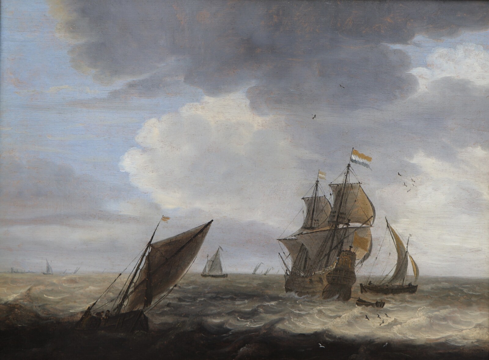Dutch ships in choppy waters