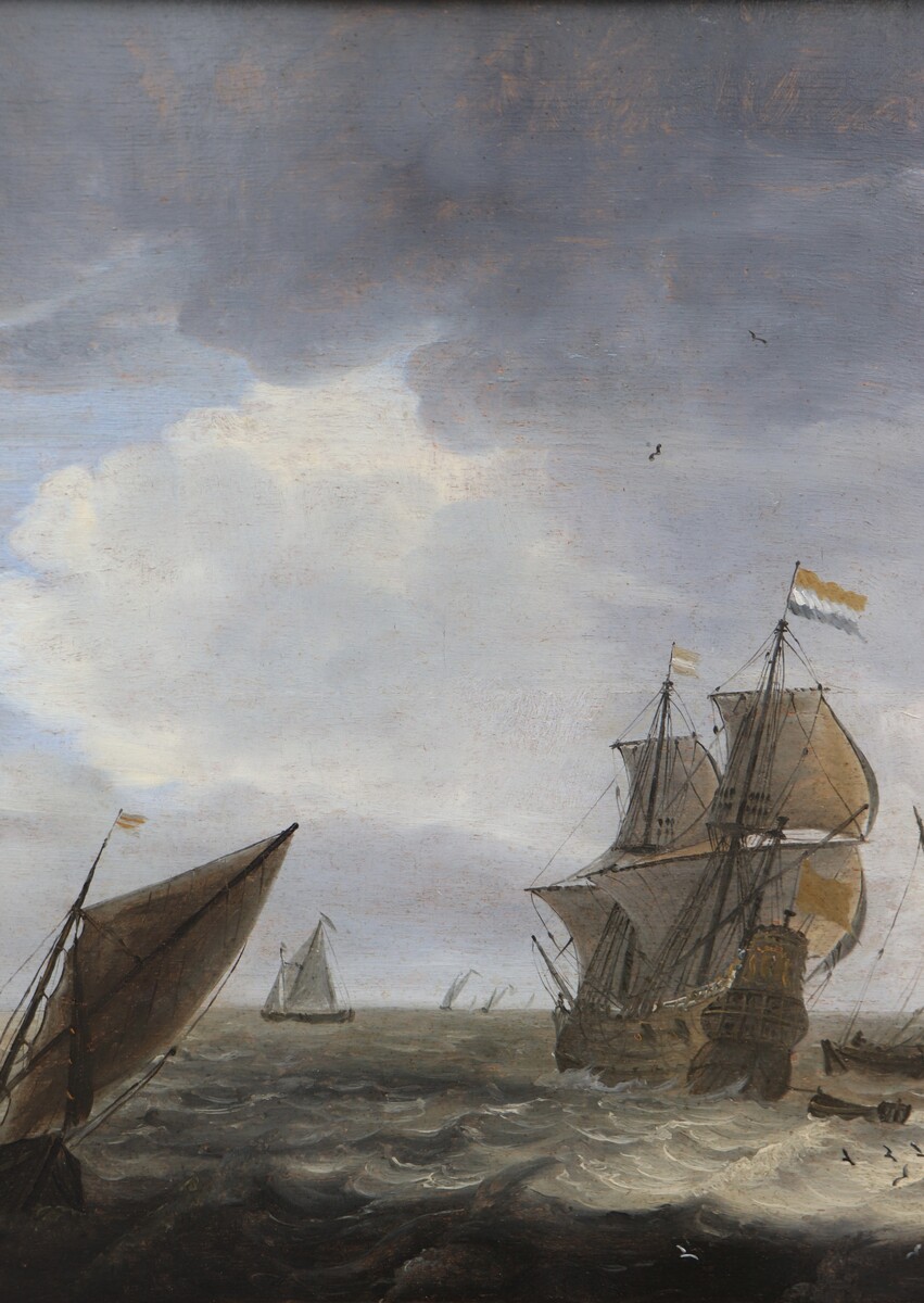 Dutch ships in choppy waters