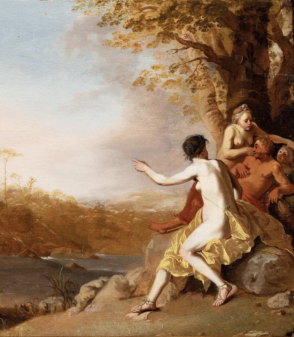 Figures in an Arcadian landscape