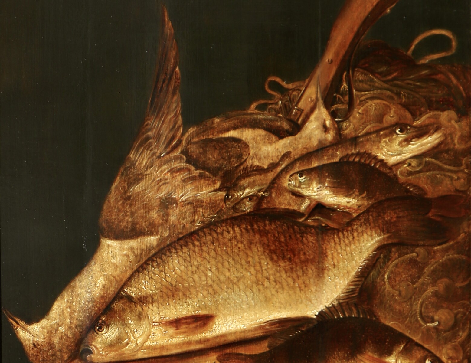 Fishing and hunting still life