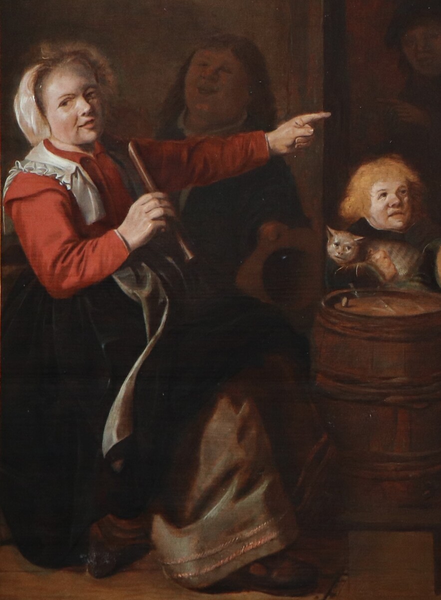 Interior scene with children making music