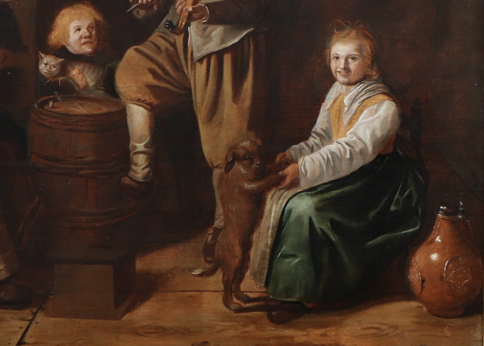 Interior scene with children making music