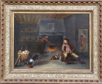 Kitchen interior scene