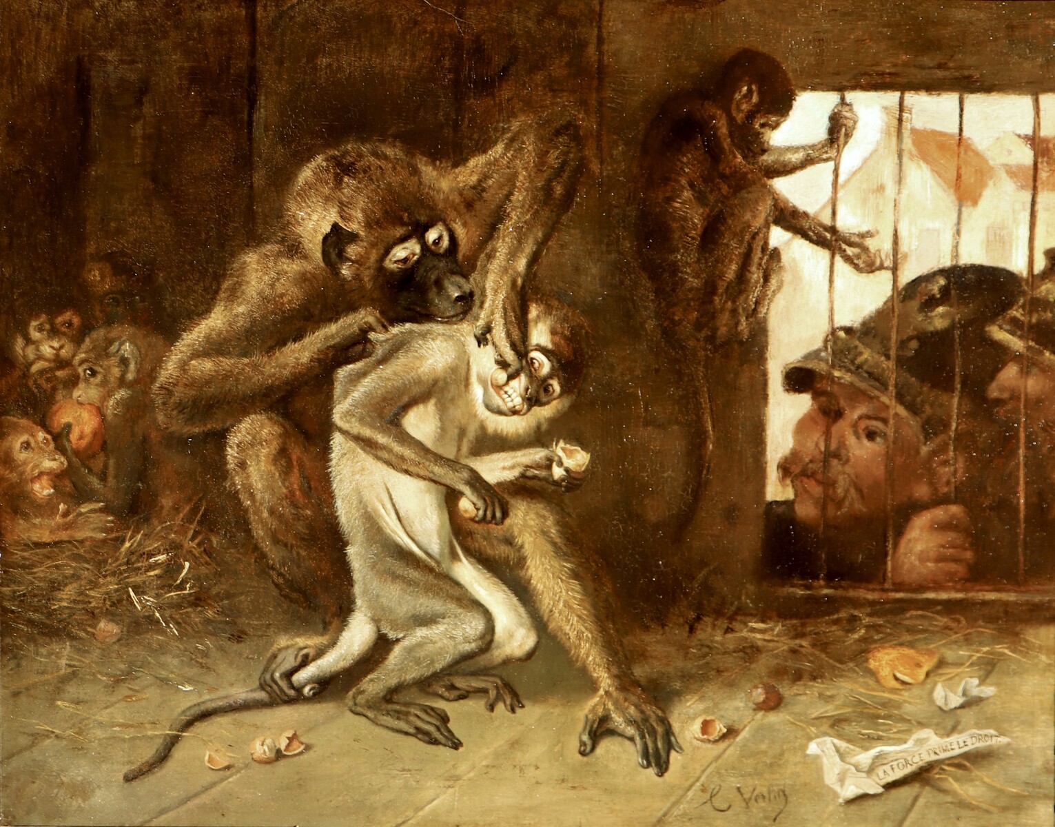 “La force prime le droit” = “Might is right