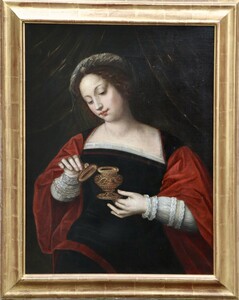 Saint Mary Magdalen with her ointment jar