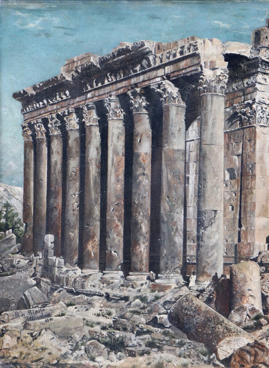The Roman Temple of Bacchus in Baalbek, Lebanon