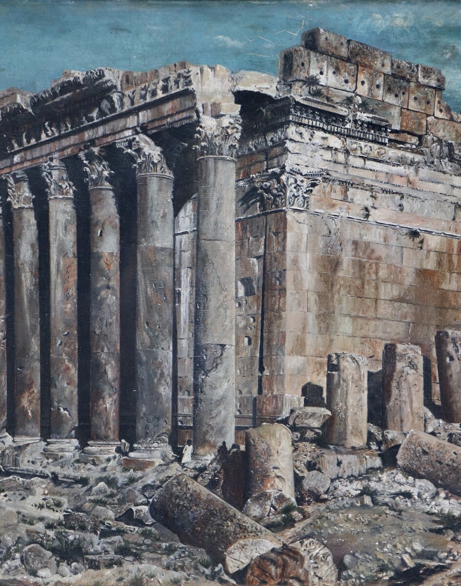 The Roman Temple of Bacchus in Baalbek, Lebanon