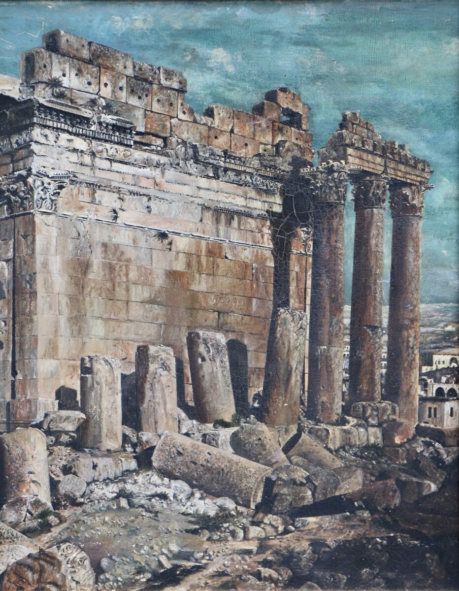 The Roman Temple of Bacchus in Baalbek, Lebanon