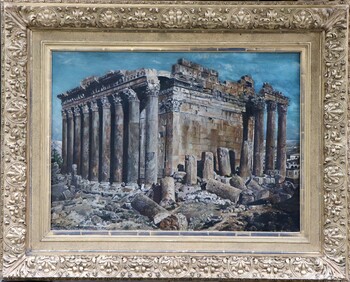 The Roman Temple of Bacchus in Baalbek, Lebanon