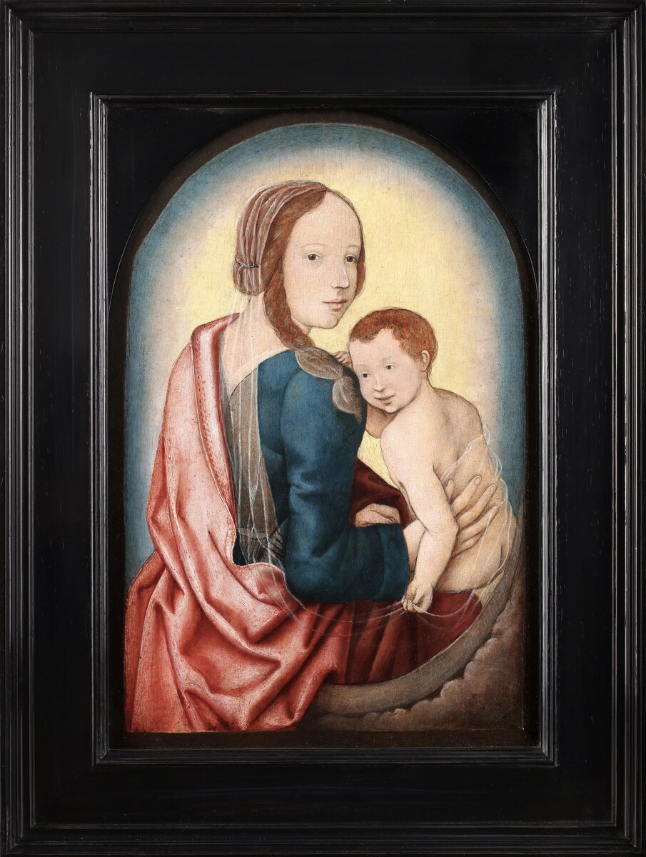 The Virgin and Child on a crescent moon 