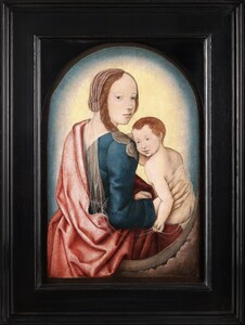 The Virgin and Child on a crescent moon 
